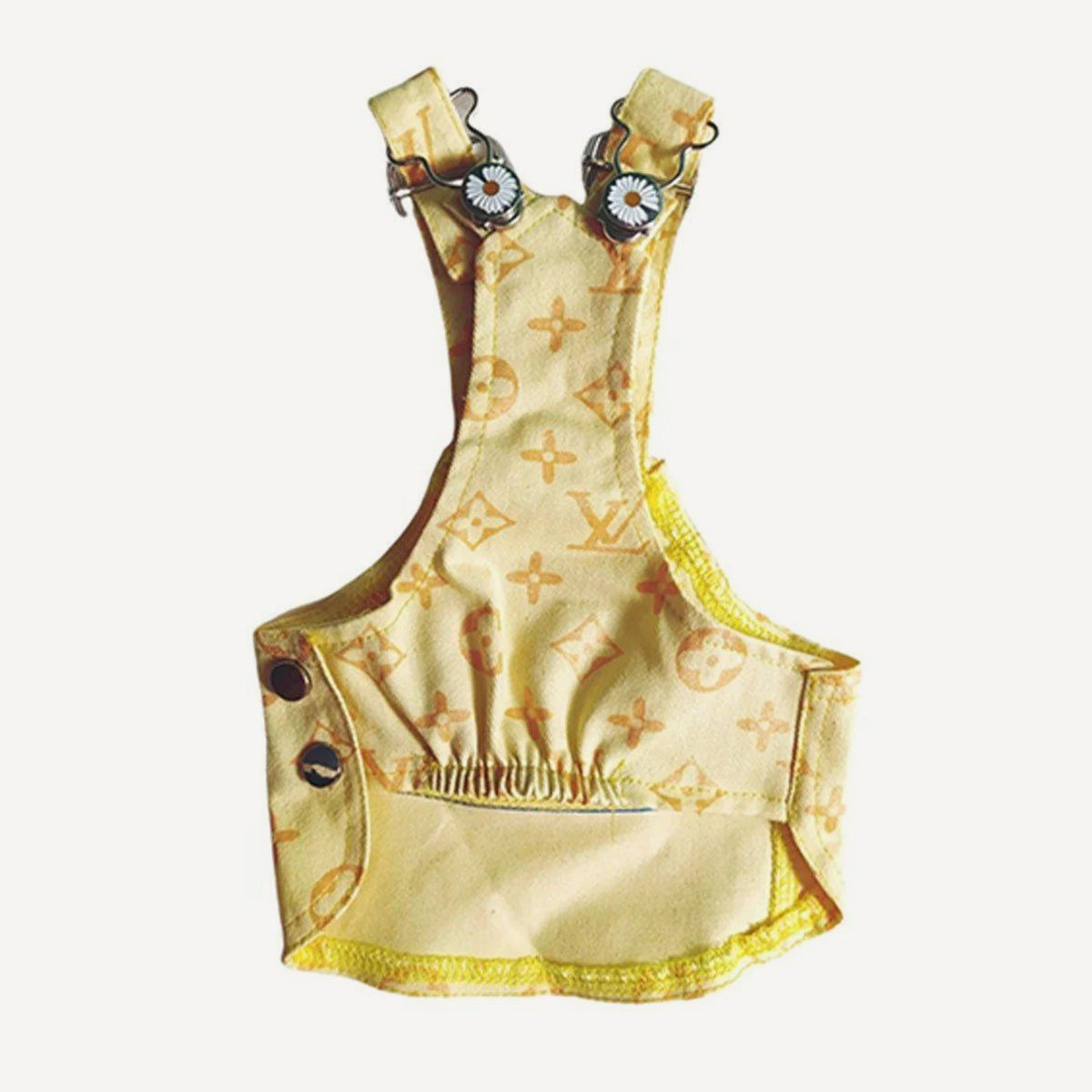 Monogram dog overalls inspired by Louis Vuitton view 6