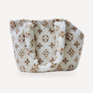 Monogram Plush dog carrier inspired by Louis Vuitton view 7