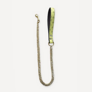 × Pupreme Gold Chain Leather Walking dog set inspired by Louis Vuitton view 8