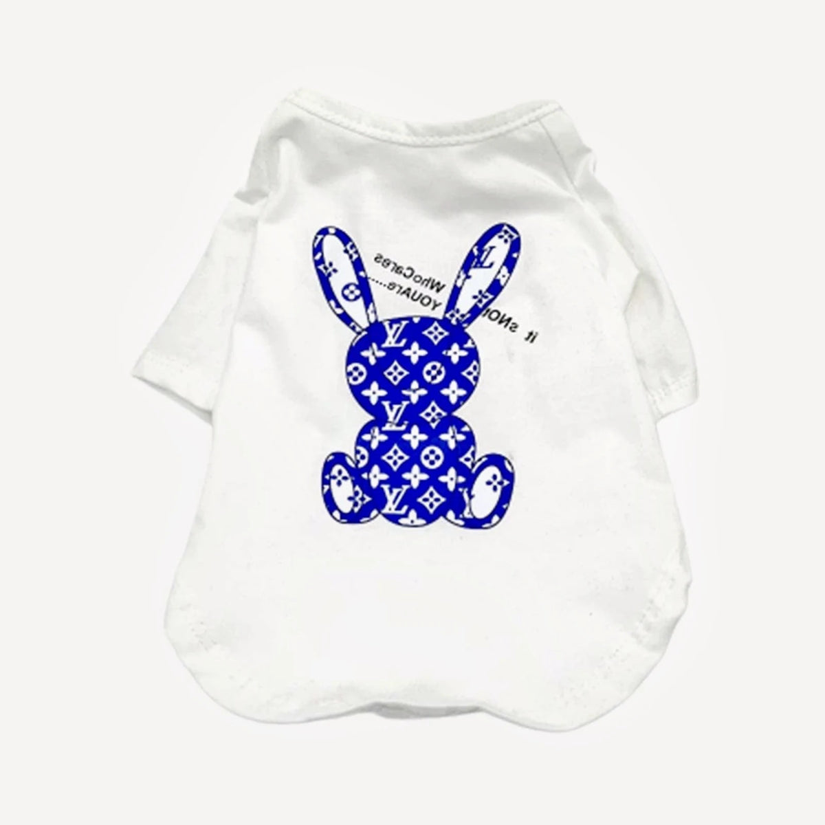 Rabbit dog tee inspired by Louis Vuitton view 3