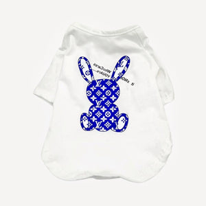 Rabbit dog tee inspired by Louis Vuitton view 3