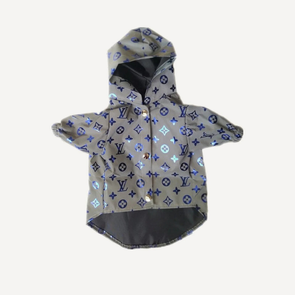 Reflective dog windbreaker inspired by Louis Vuitton view 7