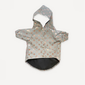 Reflective dog windbreaker inspired by Louis Vuitton view 8