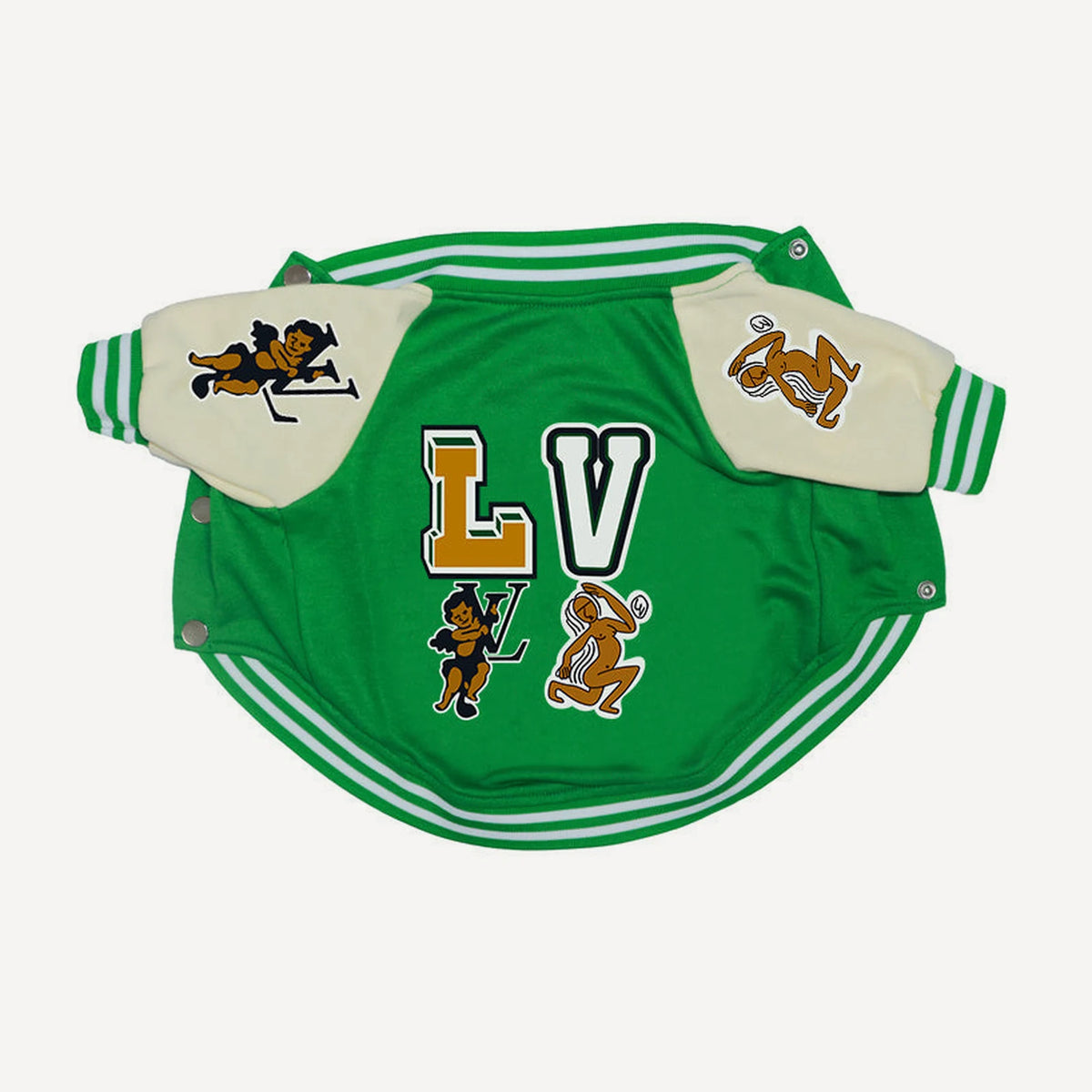 Varsity Bomber dog jacket inspired by Louis Vuitton view 4