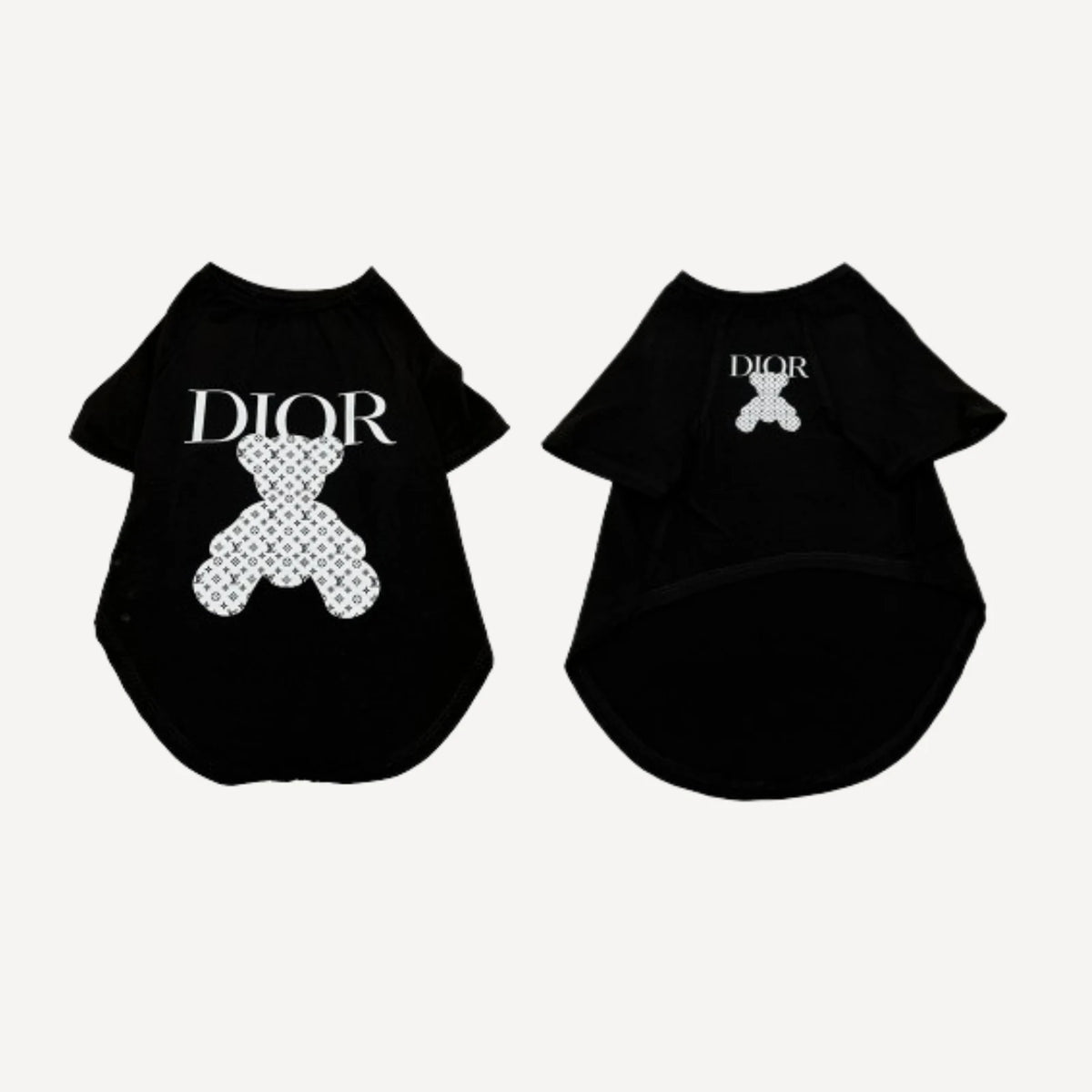 Dazzling Fur dog tee inspired by Dior