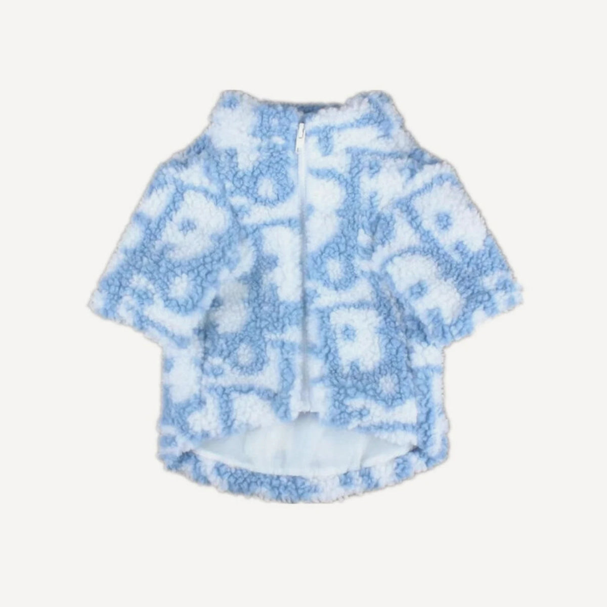 Fleece dog jacket inspired by Dior view 4