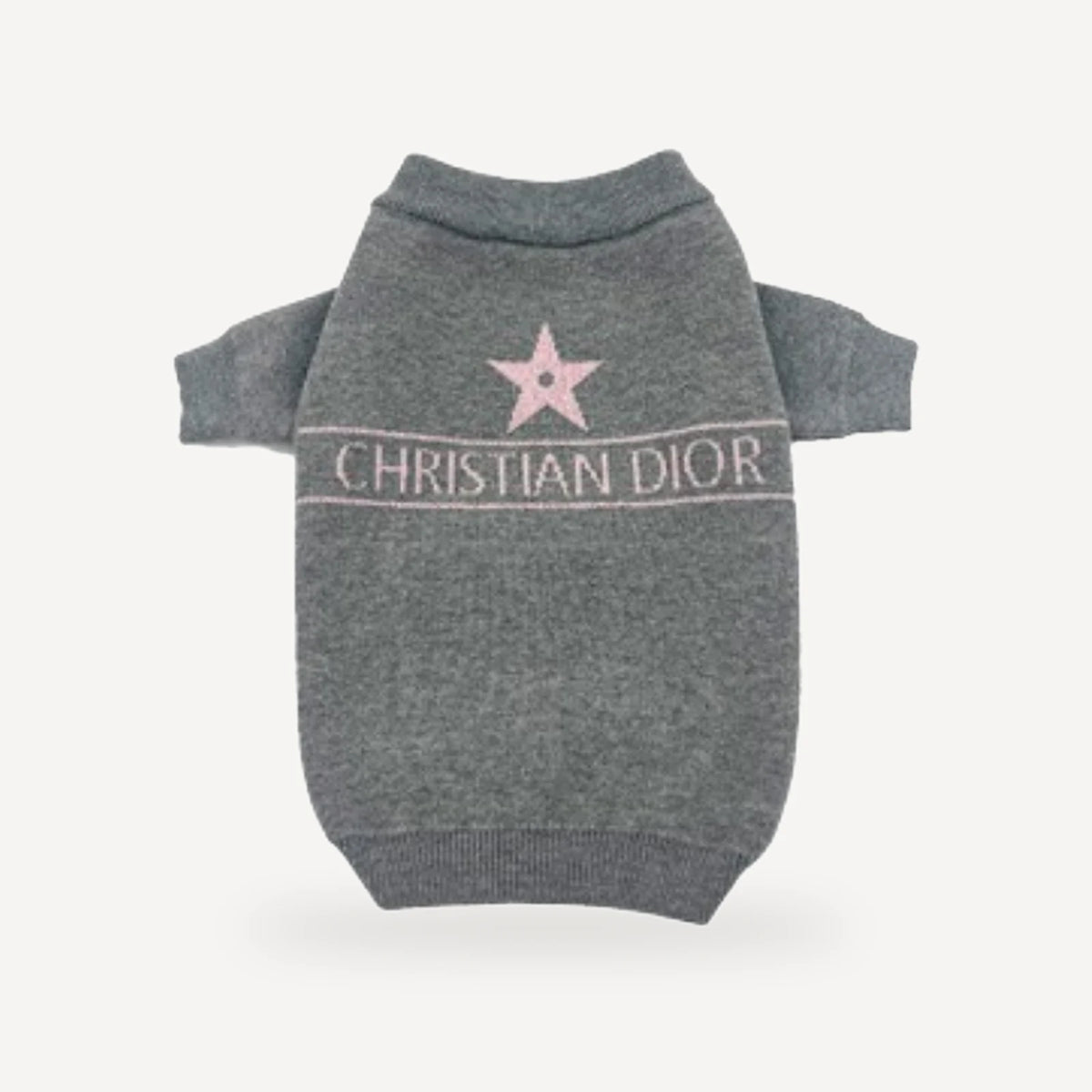 Knit dog sweater inspired by Dior view 5