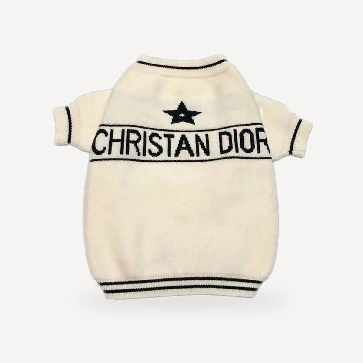 Logo dog sweater inspired by Dior view 3
