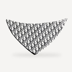 Oblique dog bandana inspired by Dior