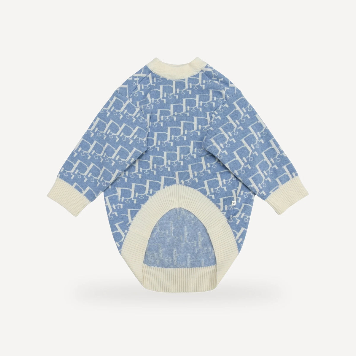 Oblique Knit dog sweater inspired by Dior view 3