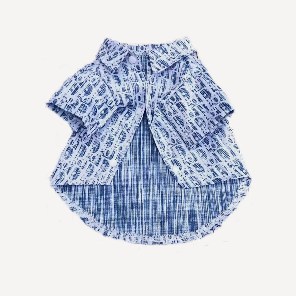 Oblique dog shirt inspired by Dior view 3