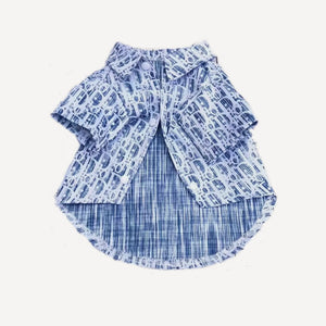 Oblique dog shirt inspired by Dior view 3