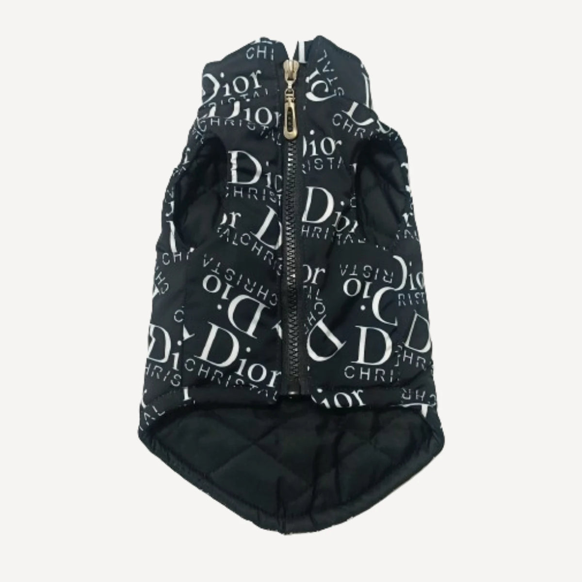 Oblique dog vest inspired by Dior view 2