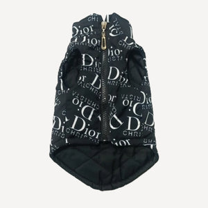 Oblique dog vest inspired by Dior view 2