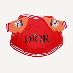 Varsity Bomber dog jacket inspired by Dior view 4