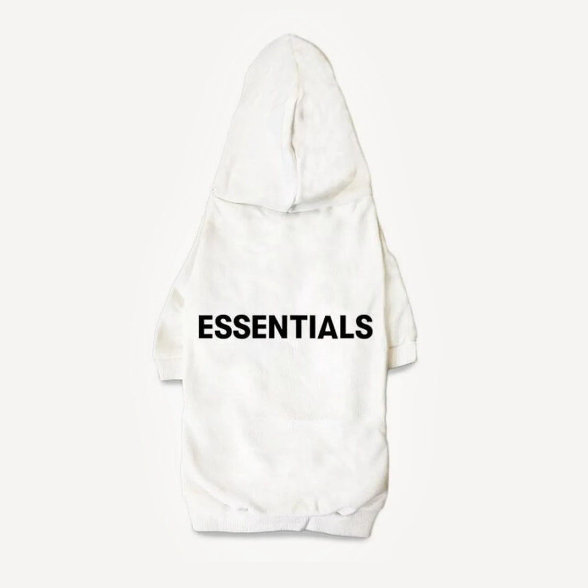 Essentials dog hoodie inspired by Fear of God view 2