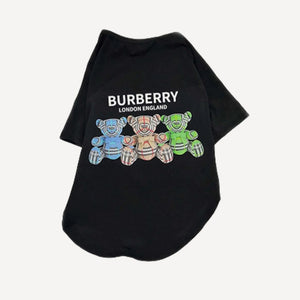Multi Bear dog tee inspired by Burberry
