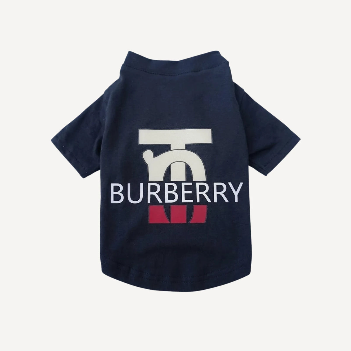 Wordmark dog tee inspired by Burberry view 3