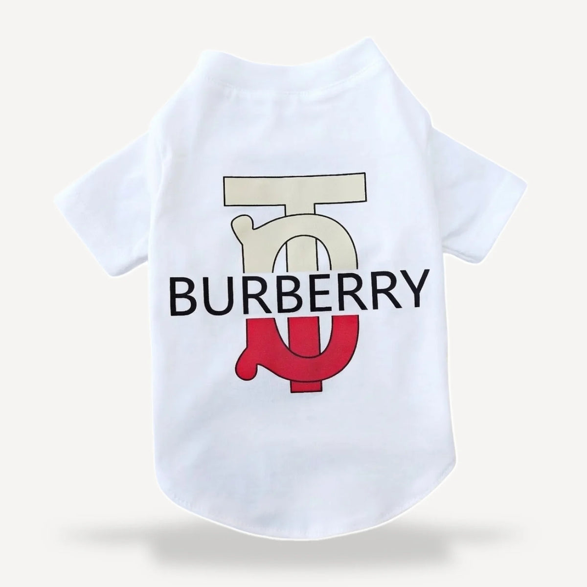 Wordmark dog tee inspired by Burberry view 5