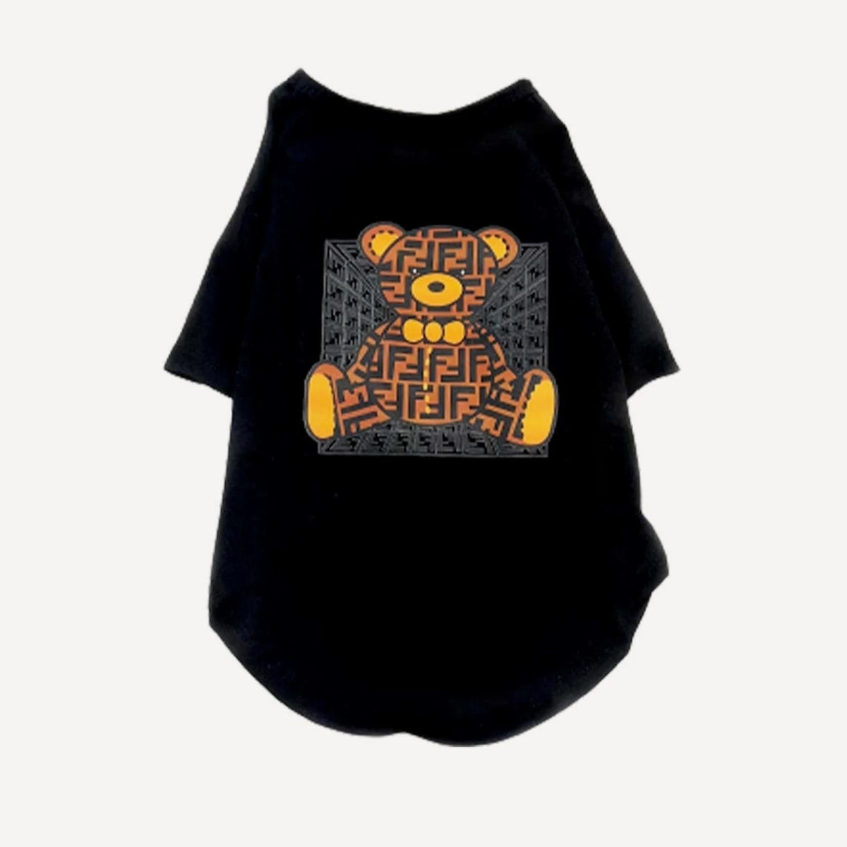 Classic Bear dog tee inspired by Fendi view 3