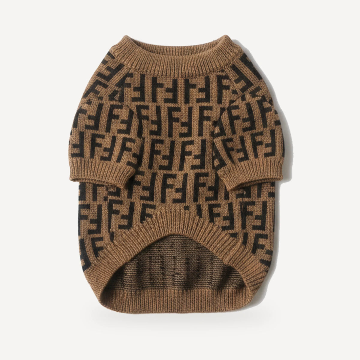 Classic dog sweater inspired by Fendi view 2