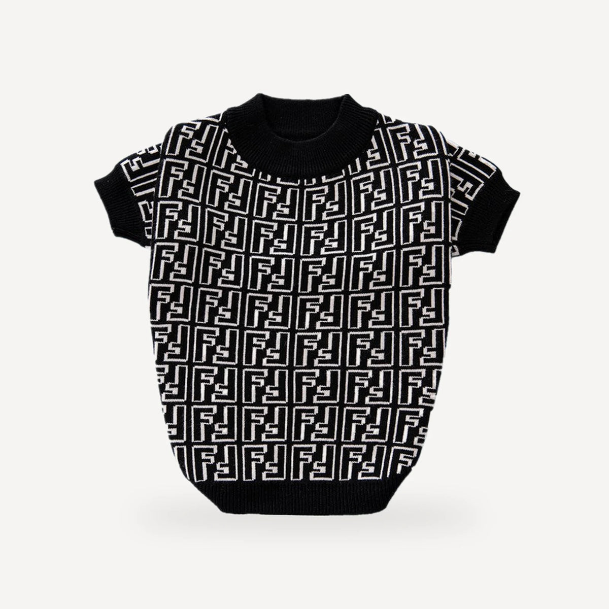 Ff Maze dog sweater inspired by Fendi view 3