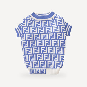 Graphic dog sweater inspired by Fendi view 14