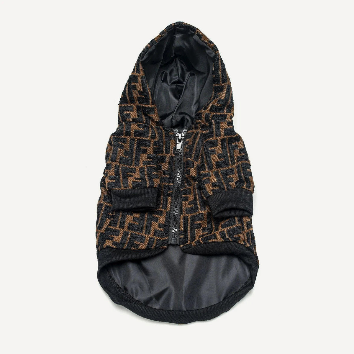 Jacquard dog jacket inspired by Fendi view 3