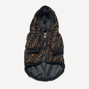 Jacquard dog jacket inspired by Fendi view 3