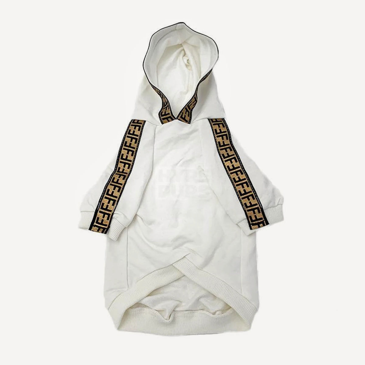 Monogram dog hoodie inspired by Fendi view 2