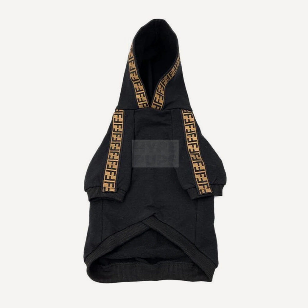 Monogram dog hoodie inspired by Fendi view 5