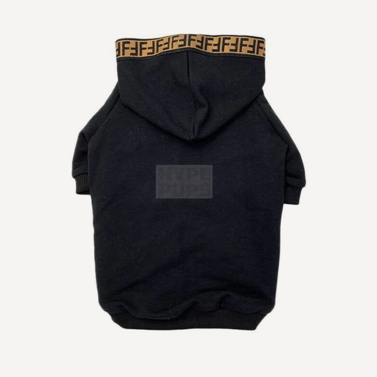 Monogram dog hoodie inspired by Fendi view 7