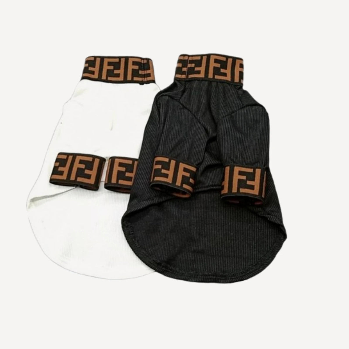 Monogram Turtleneck dog apparel inspired by Fendi