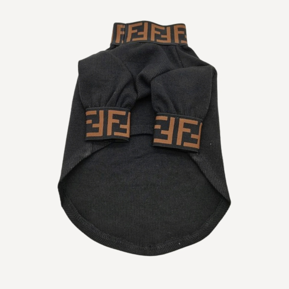 Monogram Turtleneck dog apparel inspired by Fendi view 3