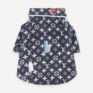 Monogram Pet Print dog hoodie inspired by Louis Vuitton view 10