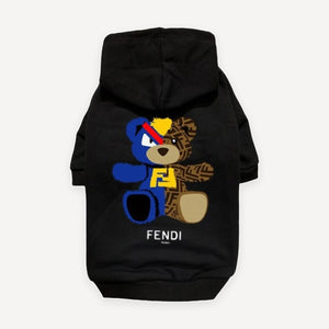 Teddy Bear dog hoodie inspired by Fendi view 11