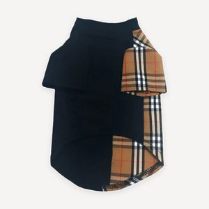 Plaid Panel dog polo inspired by Burberry view 8