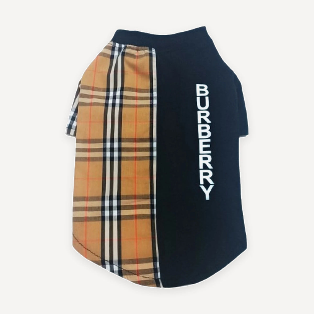 Plaid Panel dog polo inspired by Burberry view 10