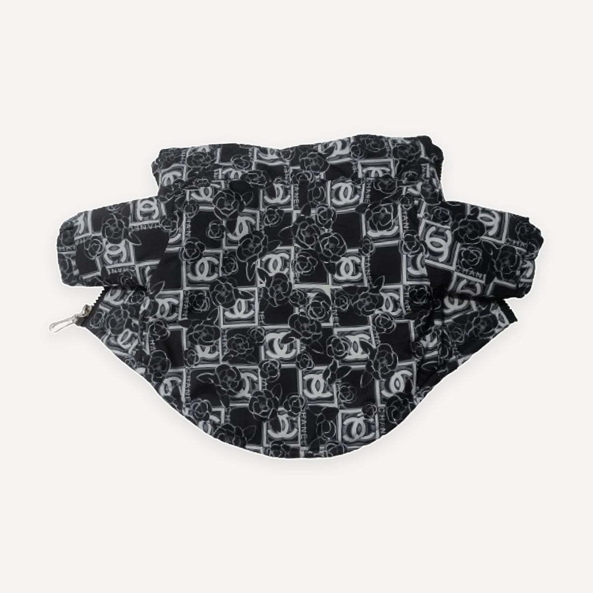 Rose Print dog puffer inspired by Chanel view 9