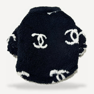 Boucle Logo dog sweater inspired by Chanel view 3