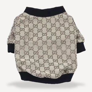 Monogram Knit dog sweater inspired by Gucci view 3