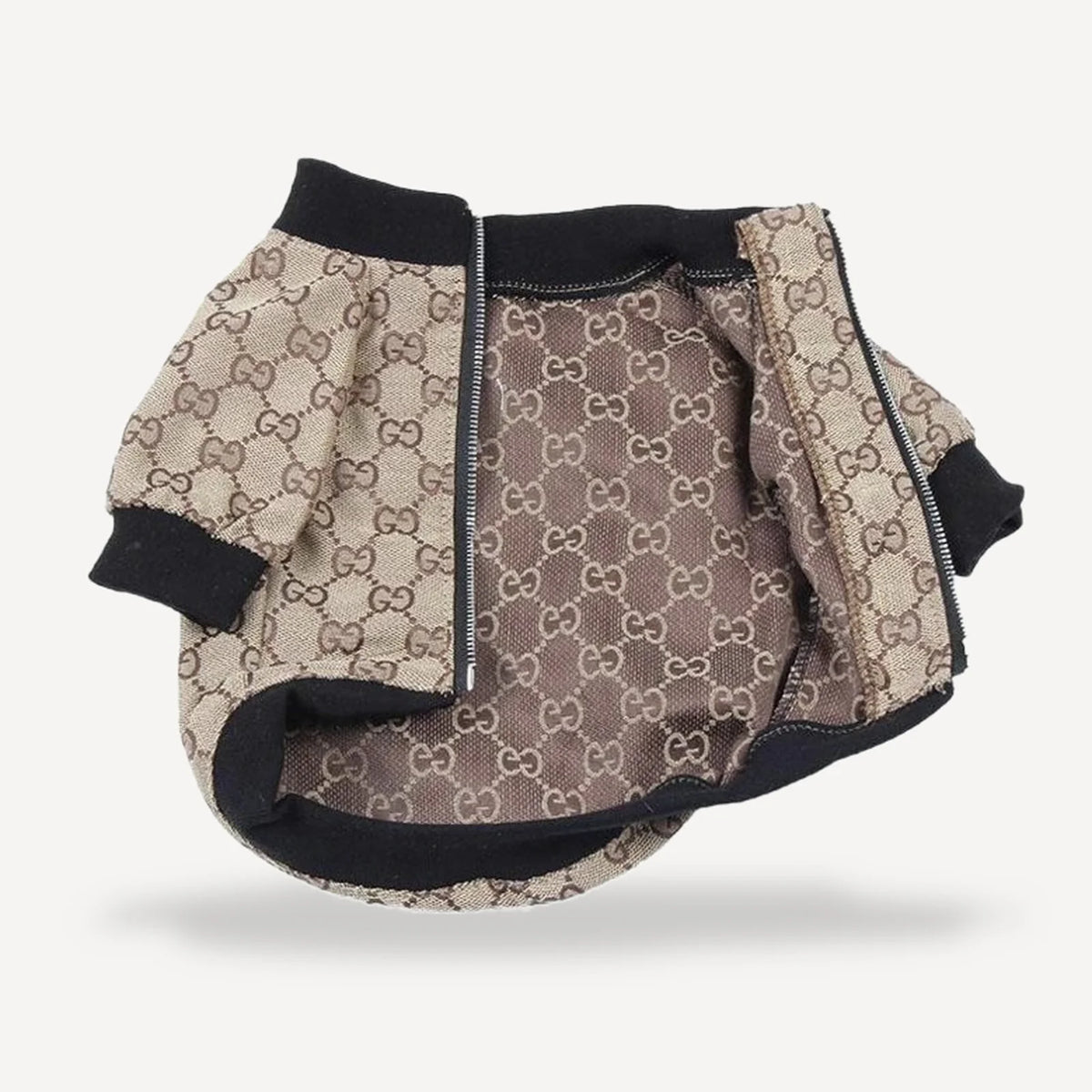 Monogram Knit dog sweater inspired by Gucci view 5