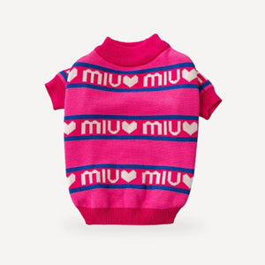 Mew Mew Heart dog sweater view 6