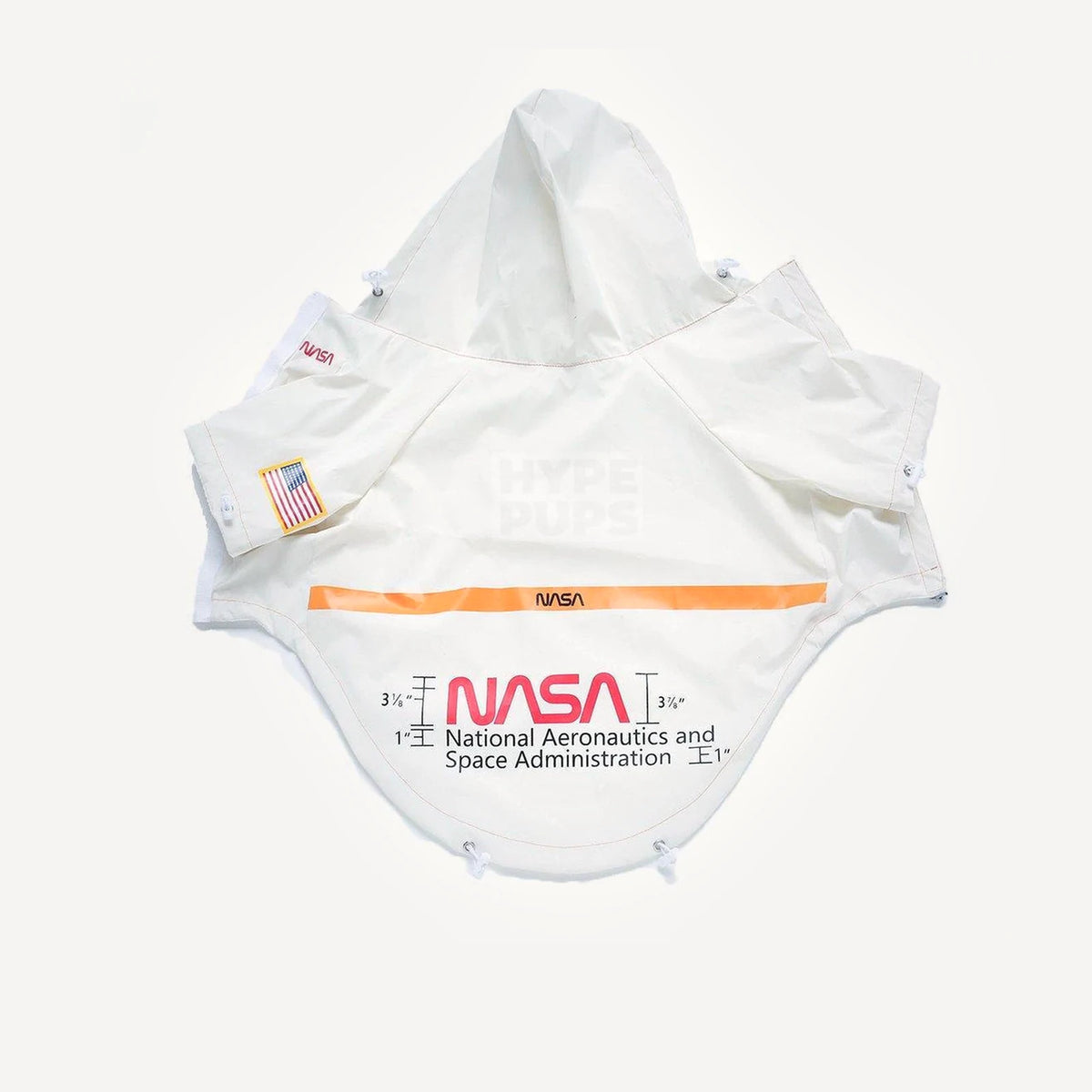 Nasa 3m Reflective dog windbreaker view 4