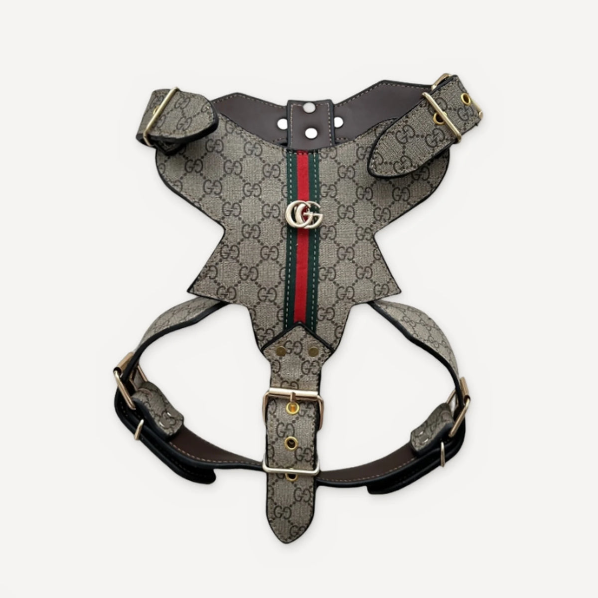 Heritage Web Leather Walking dog set inspired by Gucci view 12