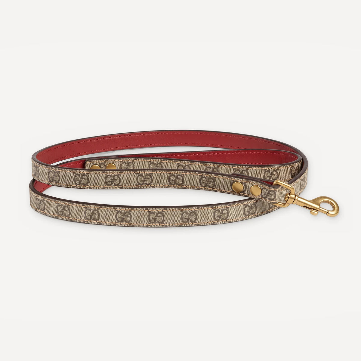 Serpent Canvas Leather Walking dog set inspired by Gucci view 4