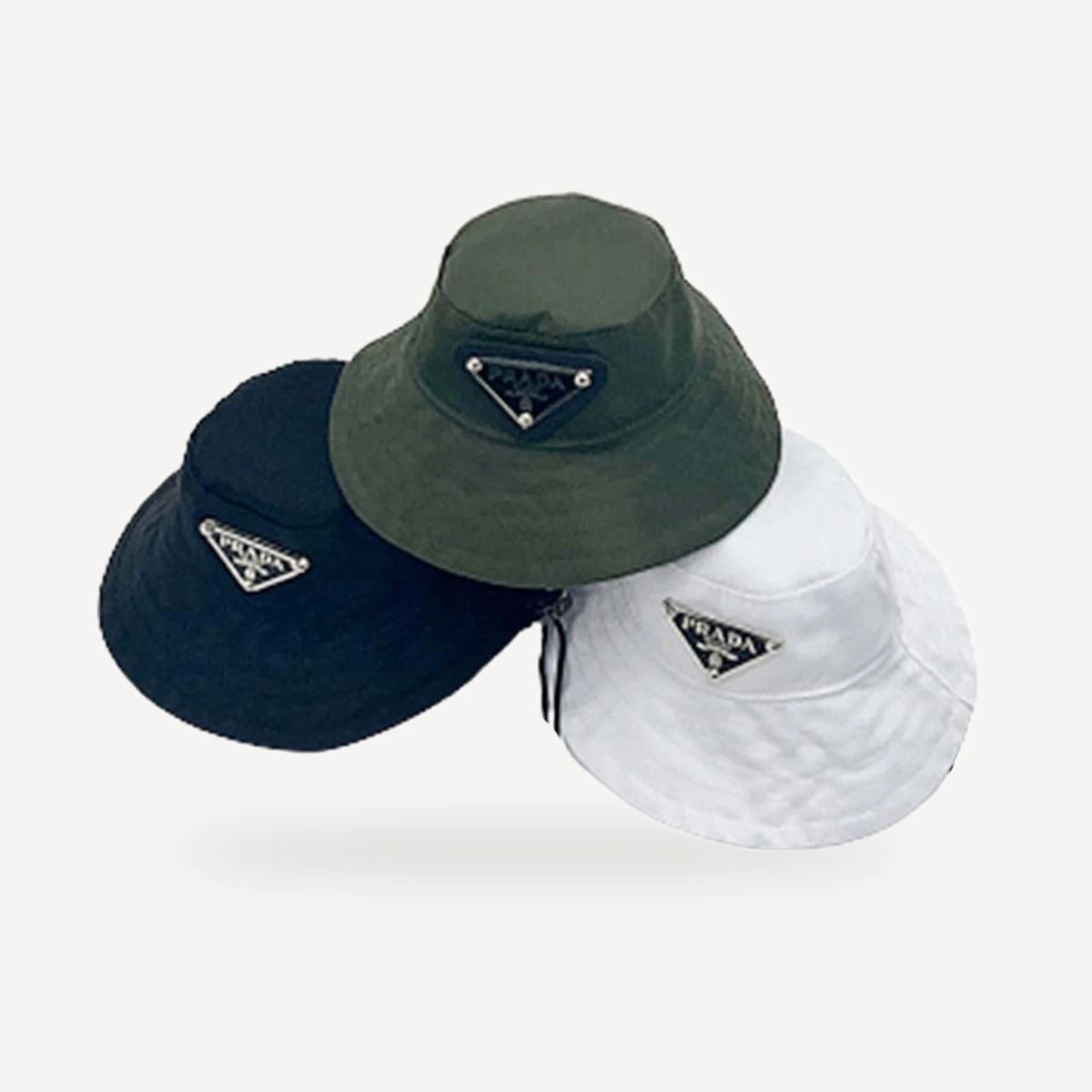 dog bucket hat inspired by Prada view 2