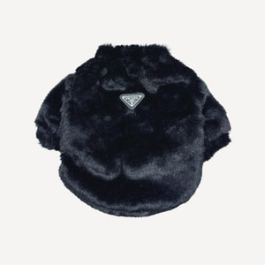 Faux Fur dog jacket inspired by Prada view 6
