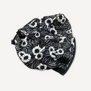 Floral dog hoodie inspired by Prada view 3