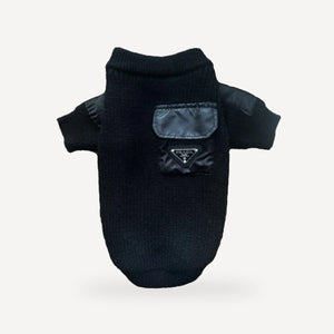 Heavy Knit dog sweater inspired by Prada view 3